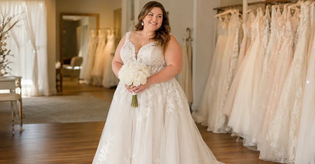 Elegant plus size wedding dresses for every bridal style and budget
