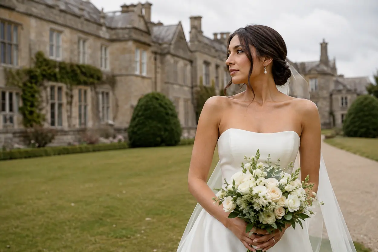 10 Best Bridal Hairstyles for Strapless Wedding Dresses