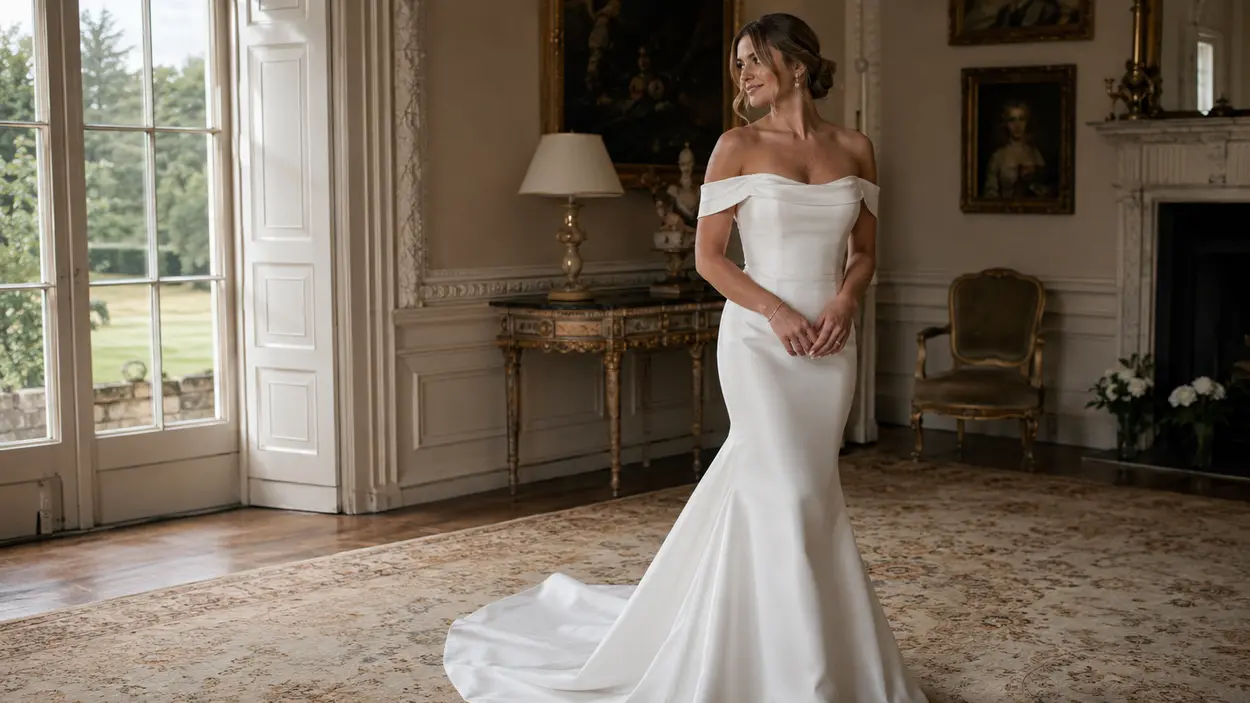 Off-the-Shoulder Satin Mermaid Wedding Dresses: A Guide to This Elegant Style